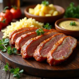 Flux_Dev_highresolution_stock_photo_of_Schinkenkrustenbraten_K_0